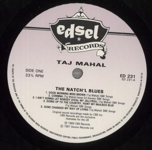 Taj Mahal The Natch'l Blues vinyl LP album (LP record) UK TAJLPTH696153