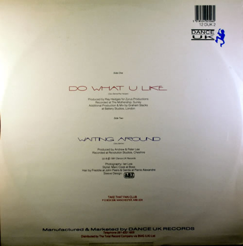 Take That Do What U Like 12" vinyl single (12 inch record / Maxi-single) UK TAK12DO74198