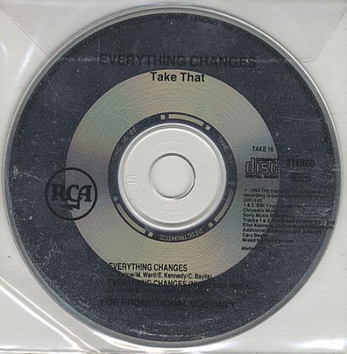 Take That Everything Changes CD single (CD5 / 5") UK TAKC5EV26441