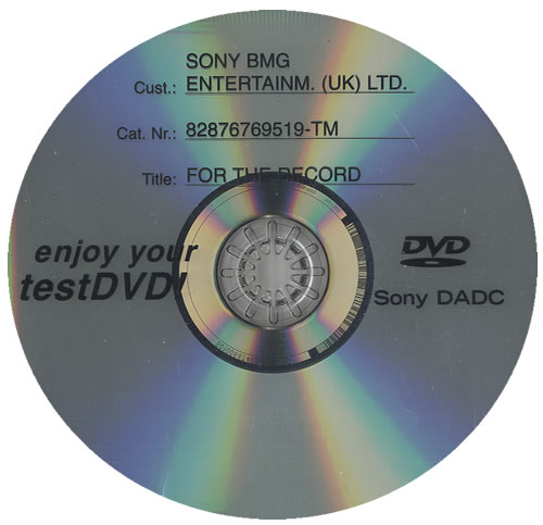 Take That For The Record - Test DVD DVD UK TAKDDFO438171