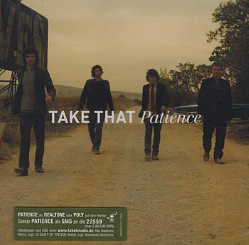 Take That Patience CD single (CD5 / 5") German TAKC5PA385970