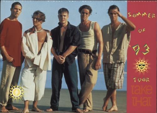 Take That Summer Of '93 Tour tour programme UK TAKTRSU29354
