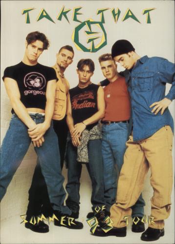 Take That Summer Of '93 Tour tour programme UK TAKTRSU29354