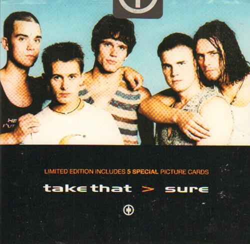 Take That Sure - Picture Card Pack CD single (CD5 / 5") UK TAKC5SU37792