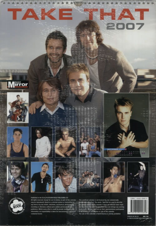 Take That 2007 Calendar UK calendar (357724) 1846200652