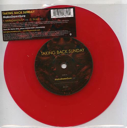 Taking Back Sunday MakeDamnSure 7" vinyl single (7 inch record / 45) UK TU307MA361562
