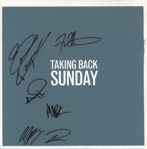 Taking Back Sunday Tell All Your Friends - Orange Vinyl - Autographed vinyl LP album (LP record) US TU3LPTE734410