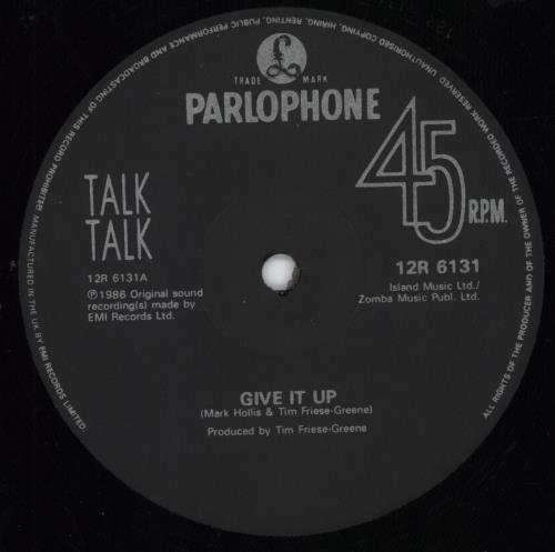 Talk Talk Give It Up-promo stickered 12" vinyl single (12 inch record / Maxi-single) UK TTK12GI792720