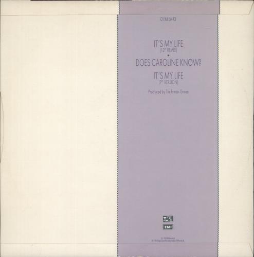 Talk Talk It's My Life - Price Stickered 12" vinyl single (12 inch record / Maxi-single) UK TTK12IT869516