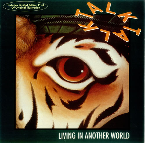 Talk Talk Living In Another World + Artwork Print & Bag 12" vinyl single (12 inch record / Maxi-single) UK TTK12LI450971