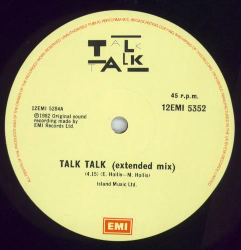 Talk Talk Talk Talk - VG 12" vinyl single (12 inch record / Maxi-single) UK TTK12TA821777
