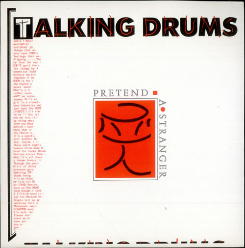 Talking Drums Pretend A Stranger 7" vinyl single (7 inch record / 45) French UAZ07PR508424
