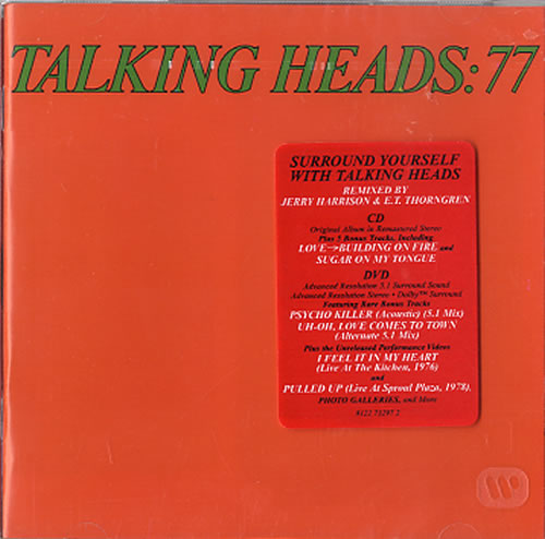 Talking Heads 77 CD album (CDLP) UK TALCD622045