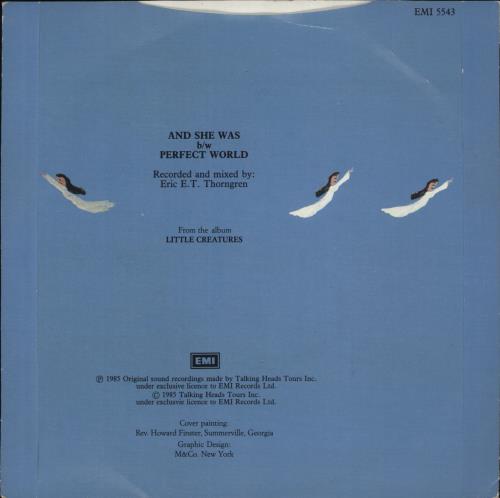 Talking Heads And She Was 7" vinyl single (7 inch record / 45) UK TAL07AN766032