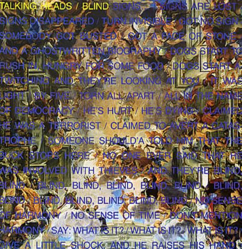 Talking Heads Blind 12" vinyl single (12 inch record / Maxi-single) UK TAL12BL102706