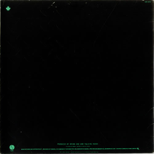 Talking Heads Fear Of Music vinyl LP album (LP record) Canadian TALLPFE522973