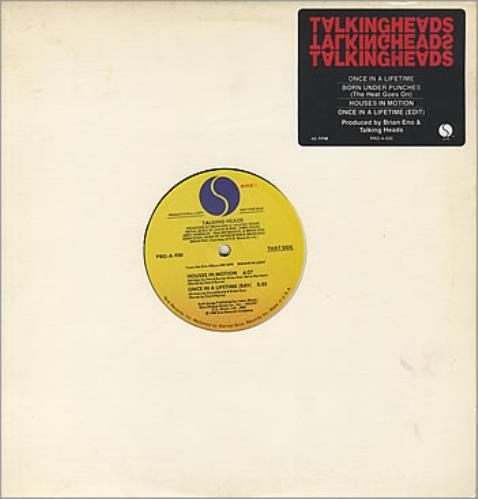 talking heads once in a lifetime us 12 vinyl single 12 inch record