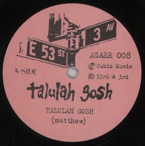 Talulah Gosh Talulah Gosh 7" vinyl single (7 inch record / 45) UK TGH07TA854260