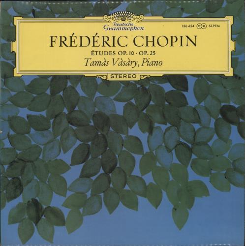 Tam�s V�s�ry Fr�d�ric Chopin: �tudes Op.10 / Op.25 vinyl LP album (LP record) UK W2MLPFR878373