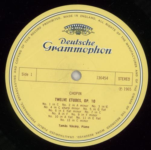 Tam�s V�s�ry Fr�d�ric Chopin: �tudes Op.10 / Op.25 vinyl LP album (LP record) UK W2MLPFR878373