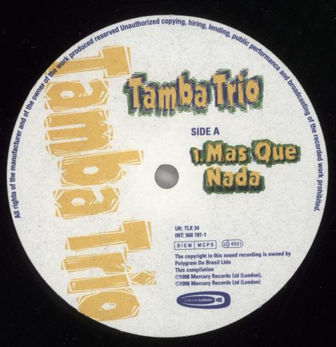 Tamba Trio Mas Que Nada 12" vinyl single (12 inch record / Maxi-single) UK WUM12MA881929