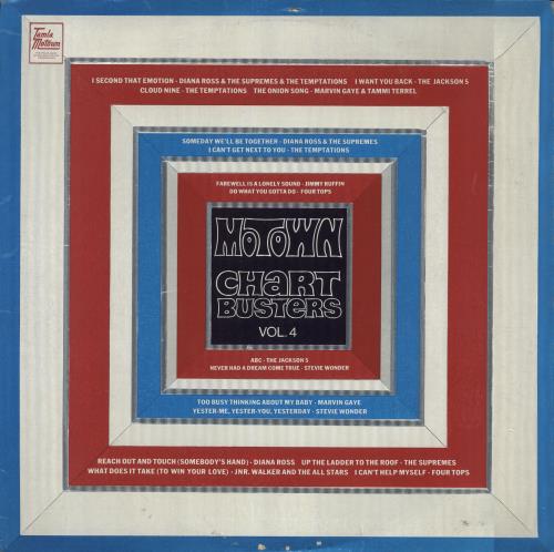 Tamla Motown Motown Chartbusters Vol. 4 vinyl LP album (LP record) UK MTWLPMO393742