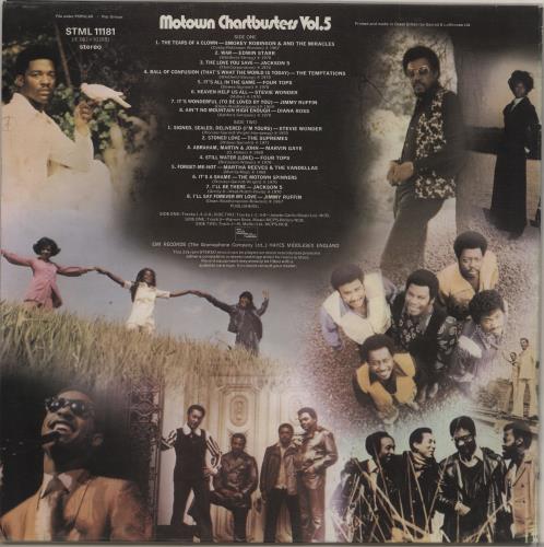 Tamla Motown Motown Chartbusters Vol. 5 - UK p/s vinyl LP album (LP record) US MTWLPMO754802