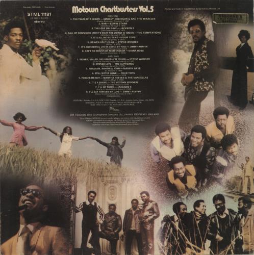 Tamla Motown Motown Chartbusters Vol. 5 vinyl LP album (LP record) UK MTWLPMO345998
