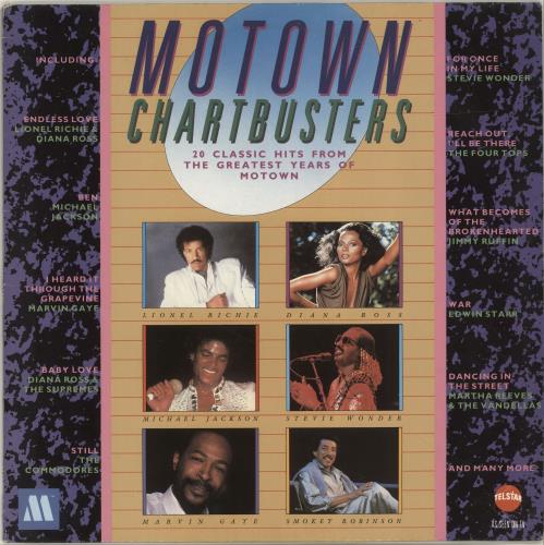 Tamla Motown Motown Chartbusters vinyl LP album (LP record) UK MTWLPMO701701