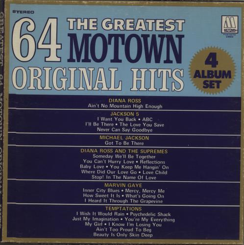 Tamla Motown The Greatest 64 Motown Original Hits Vinyl Box Set US MTWVXTH685466