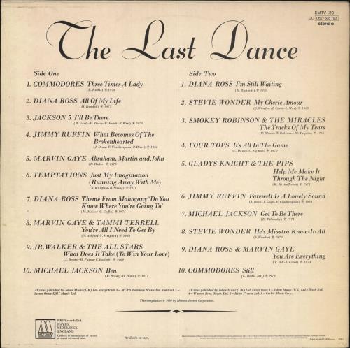 Tamla Motown The Last Dance - Orange Sleeve vinyl LP album (LP record) UK MTWLPTH730069