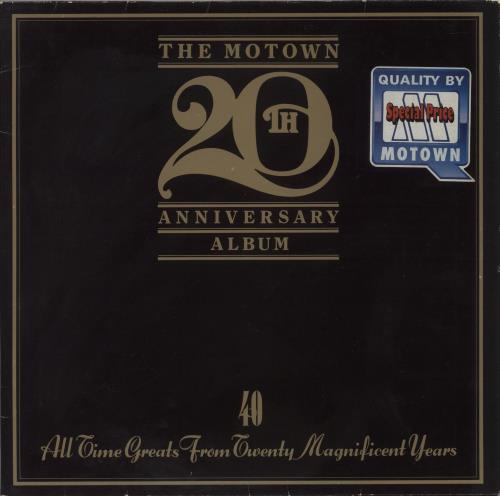 Tamla Motown The Motown 20th Anniversary Album - Hype Stickered Sleeve 2-LP vinyl record set (Double LP Album) German MTW2LTH880399