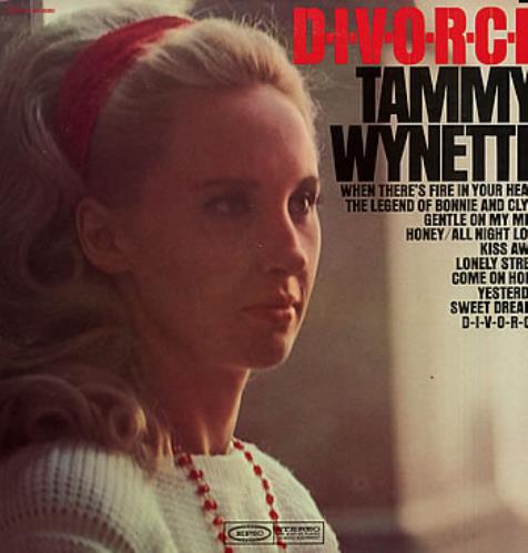 Tammy Wynette D.I.V.O.R.C.E. vinyl LP album (LP record) US TAMLPDI304471