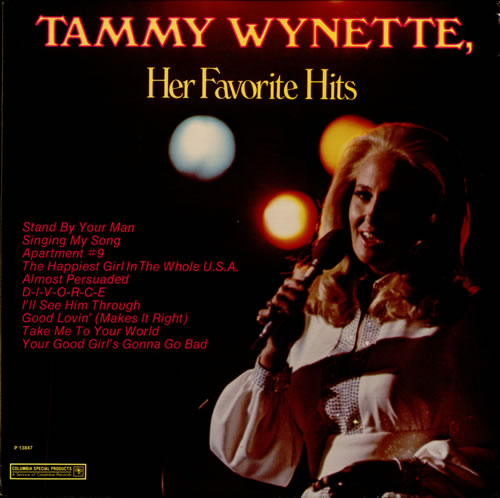 Tammy Wynette Her Favorite Hits vinyl LP album (LP record) US TAMLPHE521768