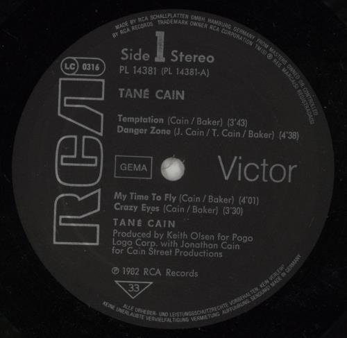 Tane Cain Tane Cain vinyl LP album (LP record) German UDNLPTA547410