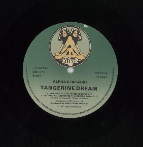 Tangerine Dream Alpha Centuri/ Atem 2-LP vinyl record set (Double LP Album) UK TAN2LAL171356