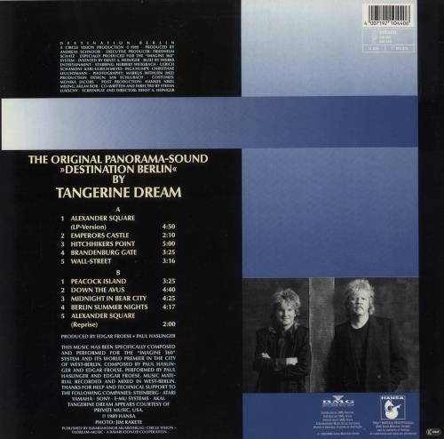 Tangerine Dream Destination Berlin vinyl LP album (LP record) German TANLPDE857967