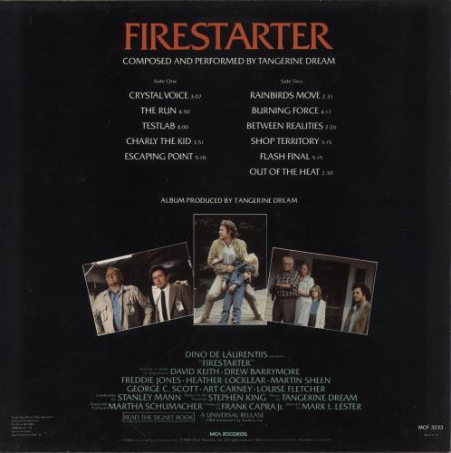 Tangerine Dream Firestarter vinyl LP album (LP record) UK TANLPFI284908