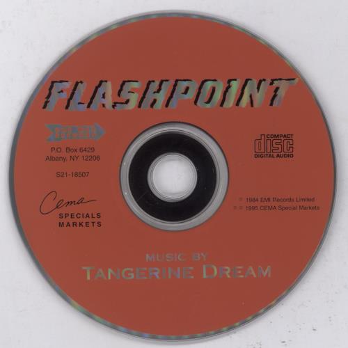 Tangerine Dream Flashpoint - EX CD album (CDLP) US TANCDFL893700