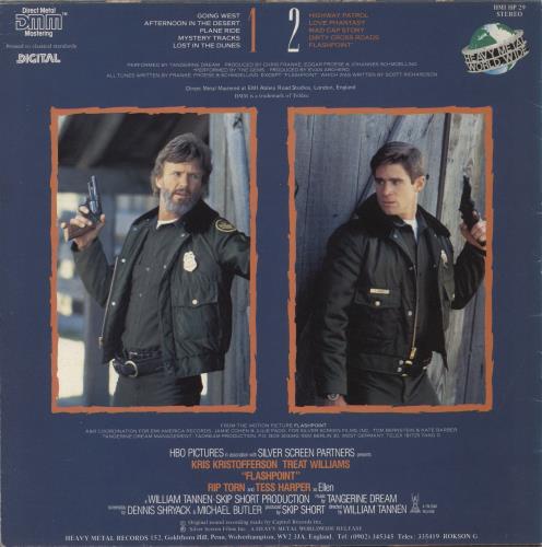 Tangerine Dream Flashpoint picture disc LP (vinyl picture disc album) UK TANPDFL879166