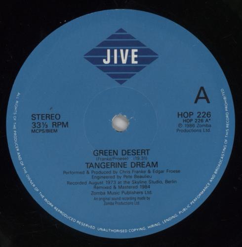 Tangerine Dream Green Desert vinyl LP album (LP record) UK TANLPGR857993