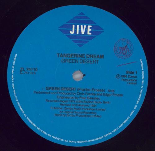 Tangerine Dream Green Dessert vinyl LP album (LP record) Italian TANLPGR823423