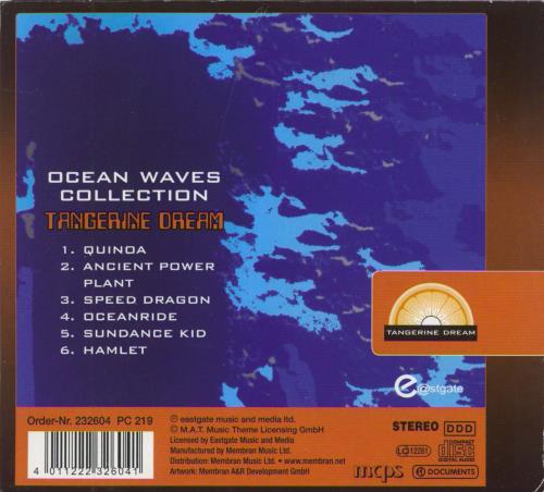 Tangerine Dream Ocean Waves Collection CD album (CDLP) German TANCDOC796808