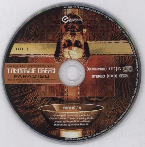 Tangerine Dream Paradiso 2 CD album set (Double CD) German TAN2CPA893625