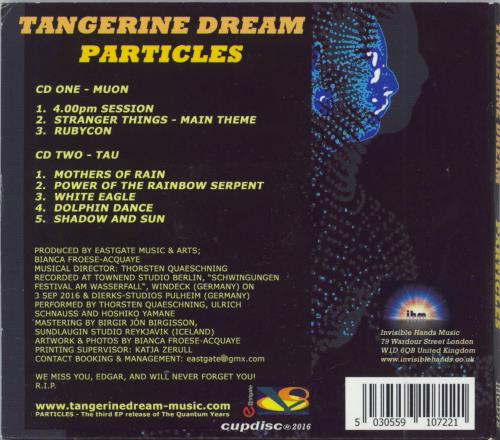 Tangerine Dream Particles 2 CD album set (Double CD) UK TAN2CPA789727