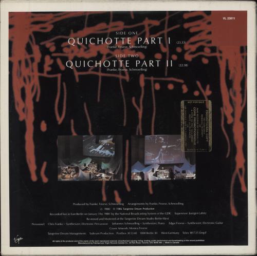 Tangerine Dream Pergamon - Gold Promo Stamp vinyl LP album (LP record) Canadian TANLPPE813339