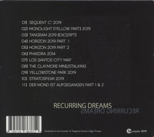 Tangerine Dream Recurring Dreams CD album (CDLP) German TANCDRE893634
