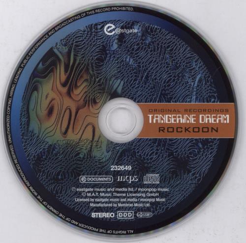Tangerine Dream Rockoon CD album (CDLP) German TANCDRO893606