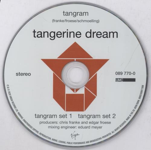 Tangerine Dream Tangram CD album (CDLP) Dutch TANCDTA893659
