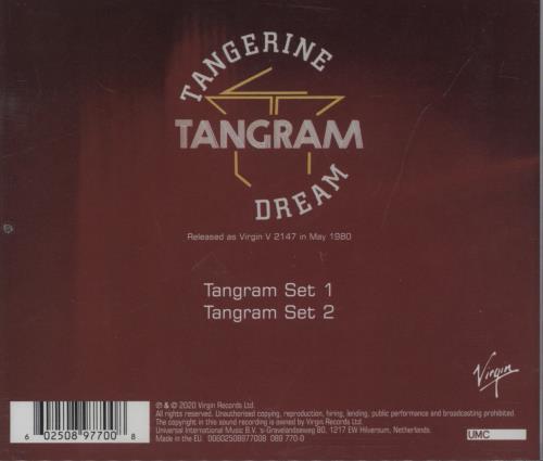Tangerine Dream Tangram CD album (CDLP) Dutch TANCDTA893659